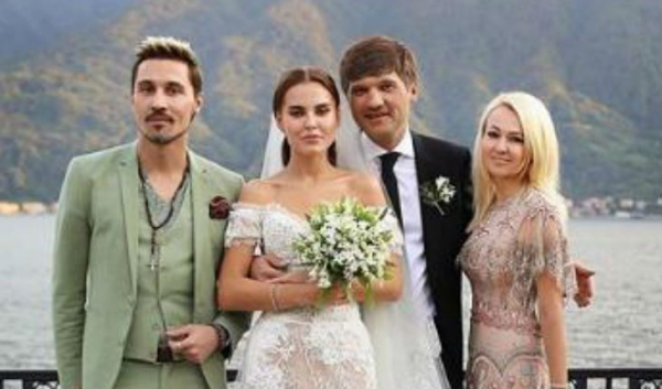 Дима Билан и Яна Рудковская на свадьбе Дарьи Клюкиной