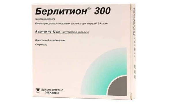 Берлитион 300 и 600 мг в таблетках, инструкция по применению, цена, отзывы, аналоги